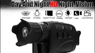 Full Black Night Vision Device Infrared Detection 300m Visible||10 Times Magnifying Glass Tft