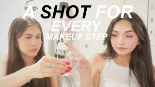 taking a shot for every step in our makeup routine...