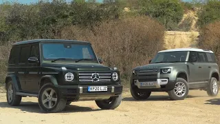 Land Rover Defender 90s vs Mercedes G-Class - Extreme 4x4 Off-Road Test Drive Demo !