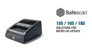 Safescan 155 / 165 / 185 Anleitung Für MicroSD-Update | Deutsch