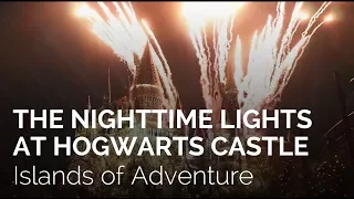 The Nighttime Lights at Hogwarts Castle - Full Show at Islands of Adventure