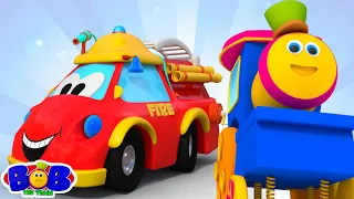 عجلات على عربة إطفاء + المزيد من أغاني الأطفال ومقاطع الفيديو الكارتونية