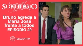 Bruno agrede a María José frente a todos | Sortilegio TELECENTRO