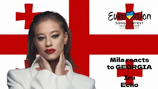 GEORGIA Eurovision 2023 Reaction: Iru – Echo || Mila Reacts to Eurovision