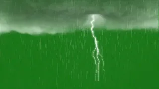 Rain With Thunder Green Screen Effects | Rain Effect With Lighting Effect | New Rain Thunder #Shorts