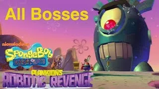 SpongeBob SquarePants: Plankton's Robotic Revenge - All Bosses ᴴᴰ