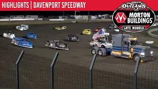World of Outlaws Morton Building Late Models at Davenport Speedway August 28, 2021 | HIGHLIGHTS