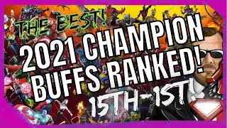 THE BEST Buffed Champions In 2021! Crem De La Crem! 15th - 1st Spots!