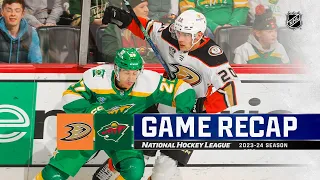 Ducks @ Wild 1/27 | NHL Highlights 2024