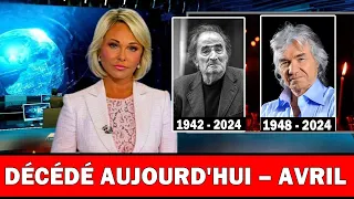 4 légendes célèbres sont décédées aujourd'hui, le 20 avril, le chanteur est décédé| #mortaujourd'hui