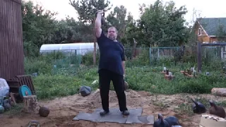 50+50 KG KETTLEBELLS ALTERNATE MUSCLE SNATCH ПООЧЕРЁДНЫЙ СИЛОВОЙ РЫВОК С ГИРЯМИ 50+50 КГ