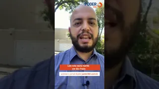 O repórter do @Poder360 Caio Spechoto acompanha o ex-presidente #Lula em São Paulo.