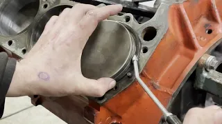 How to install a piston without a piston ring compressor.