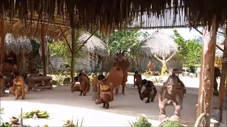 Traditionnal Taino dance in the Dominican Republic