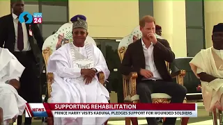 Supporting Rehabilitation: Prince Harry visits Kaduna, Pledges Support for Wounded Soldiers