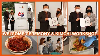 Welcome Ceremony at The Embassy of South Korea | Kimchi Workshop