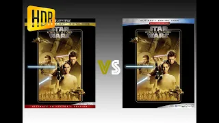 ▶ Comparison of Star Wars: Episode II - Attack of the Clones 4K (2K DI) HDR10 vs Regular Version