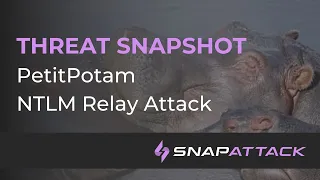 PetitPotam NTLM Relay Attack | Threat SnapShot