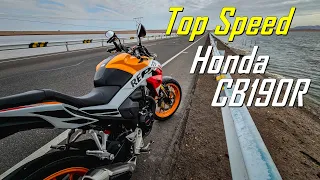 Este es el Top Speed de la Honda CB190R v.2 | Experimento de velocidad 🏍️🔥