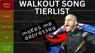 BEST and WORST UFC Walkout Songs Tier List