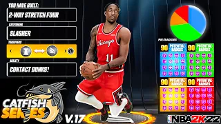 *CONTACT DUNKS* on a 2 WAY STRETCH FOUR is the perfect CATFISH build on NBA 2K22! VOL. 17