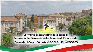 Cerimonia di assunzione della carica di Comandante Generale GDF del Gen. C.A. Andrea De Gennaro