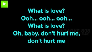 What Is Love ~ Haddaway Karaoke Version ~ Karaoke 808