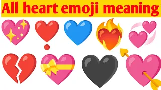 all heart emoji meaning / love emoji meaning / common word meaning