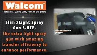 Walcom Slim XLight Spray Guns S.HTE, an extra light spray gun with amazing transfer efficiency!