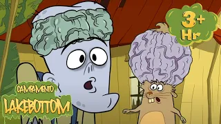 CEREBRO DE ZOMBI 🧠💀 Animacion de Halloween para Niños | Episodios Completos | Campamento Lakebottom