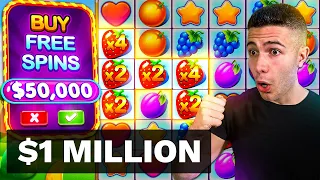 [ONE MILLION CASHOUT] $50000 BONUS BUY on Fruit Party, and Blackjack! - AyeZee Stream Highlights #47