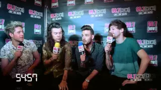 One Direction Plays 99 Seconds With Christian Backstage At Triple Ho Show