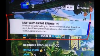 How to fix Matchmaking error (#1) We had trouble talking to the matchmaker - Fortnite PS4