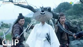 The girl in white is actually the best swordsman in the world, killing 8 masters in 1second!