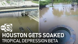 Many parts of Houston underwater as rainfall continues