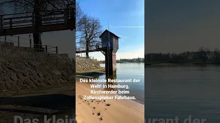 Das kleinste Restaurant der Welt - das kleine Pegelhaus beim Zollenspieker Fährhaus in Hamburg.