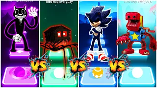 Cartoon Cat VS House Head VS Sonic EXE VS Boxy Boo | Tiles Hop EDM Rush