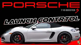 Porsche 718 Boxster S, 0-60 using launch control #porsche #718 #boxster #launchcontrol