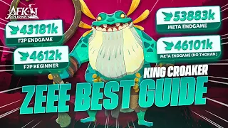 Zeee Best Dream Realm Guide - King Croaker 【AFK Journey】