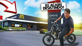 FUI NO DRIVE THUR DE MINI MOTO