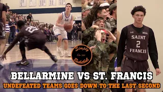 St. Francis vs Bellarmine in Front of CRAZY Student Section I Who is #1 in the WCAL? Ft. D1 Commits
