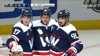 Alex Ovechkin gets an assists on Johansson's goal vs Vegas (1 nov 2022)