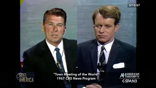 Governor Reagan and Robert Kennedy Respond To Questions During Town Meeting of the World (1967)