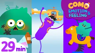 Emotion & Feeling with Como | Learn emotion 29min | Cartoon video for kids | Como Kids TV