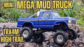 mini MEGA MUD TRUCK TRX4M Build Part 1 - RCAWD Portal Axles & Mud Test