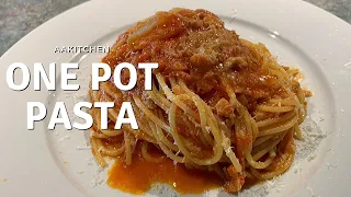 One Pot Pasta | Spaghetti with Canned Tuna