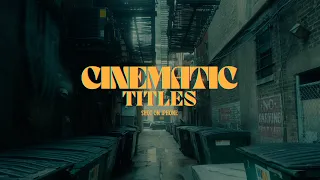 10 Cinematic Fonts - iPhone 15 Pro - Cinematic Video