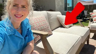 Real Life REVIEW Of The Outdoor Patio Loveseat With Cushions