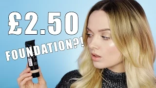 TESTING A £2.50 FOUNDATION?! / PRIMARK BEAUTY FOUNDATION FIRST IMPRESSIONS & REVIEW // MyPaleSkin