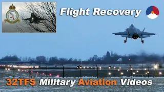 [4K] Sound difference F-16 vs F-35 | Late afternoon Recovery | Leeuwarden AB